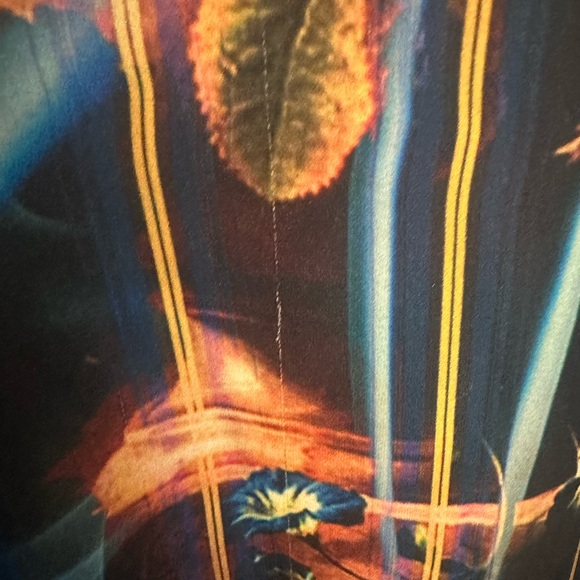 Sleeveless multicoloured long blouse. - Picture 12 of 12